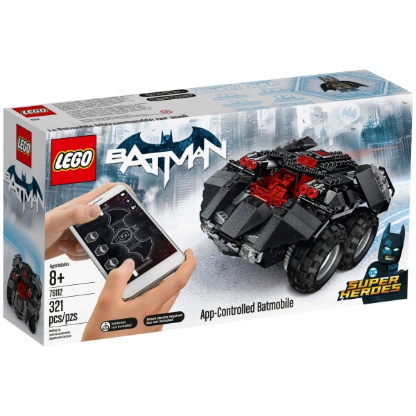 Lego Super Heroes Batmobile Controlat De Aplicație 8 Ani+ 321 Piese 76112